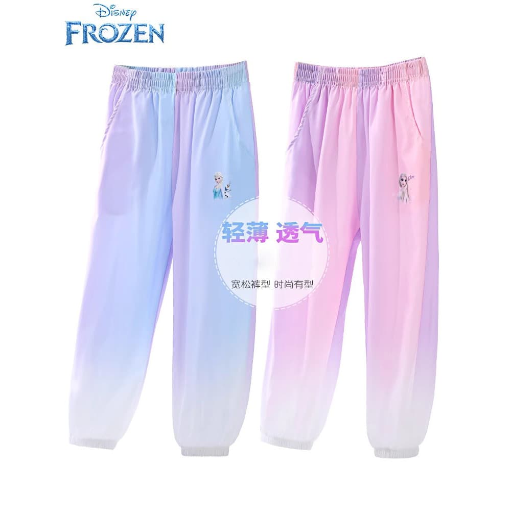 Disney princesa Elsa meninas calças Anti-Mosquito verão calças finas crianças verão bebê Bloomers novo