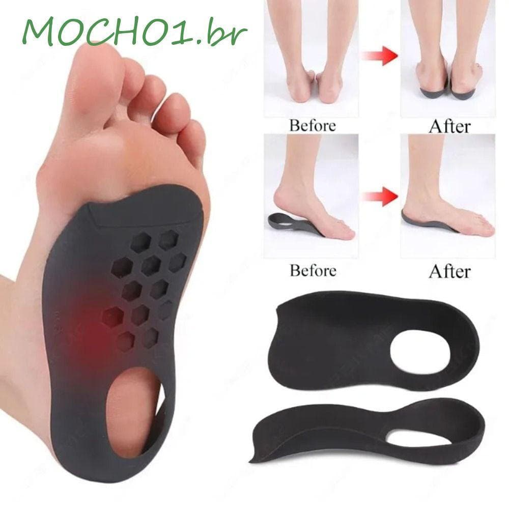 MOCHO1 Palmilha De Pernas Em Forma De O Para Pés Planos , Palmilhas Ortopédicas Macias E Confortáveis Fascite , Almofada