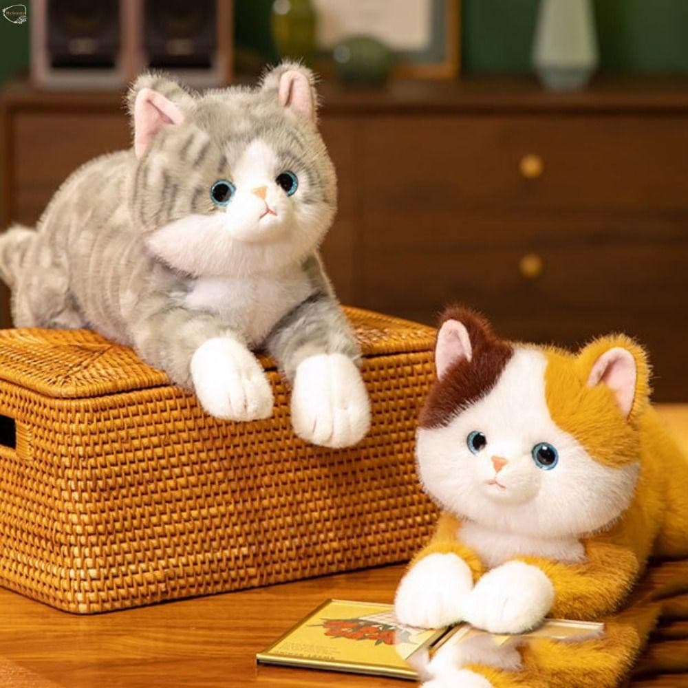 MXBEAUTY Boneca De Gato Realista , Brinquedos De Pelúcia Fofinhos Para Gatinhos De Textura Macia , De Simulação Adorável