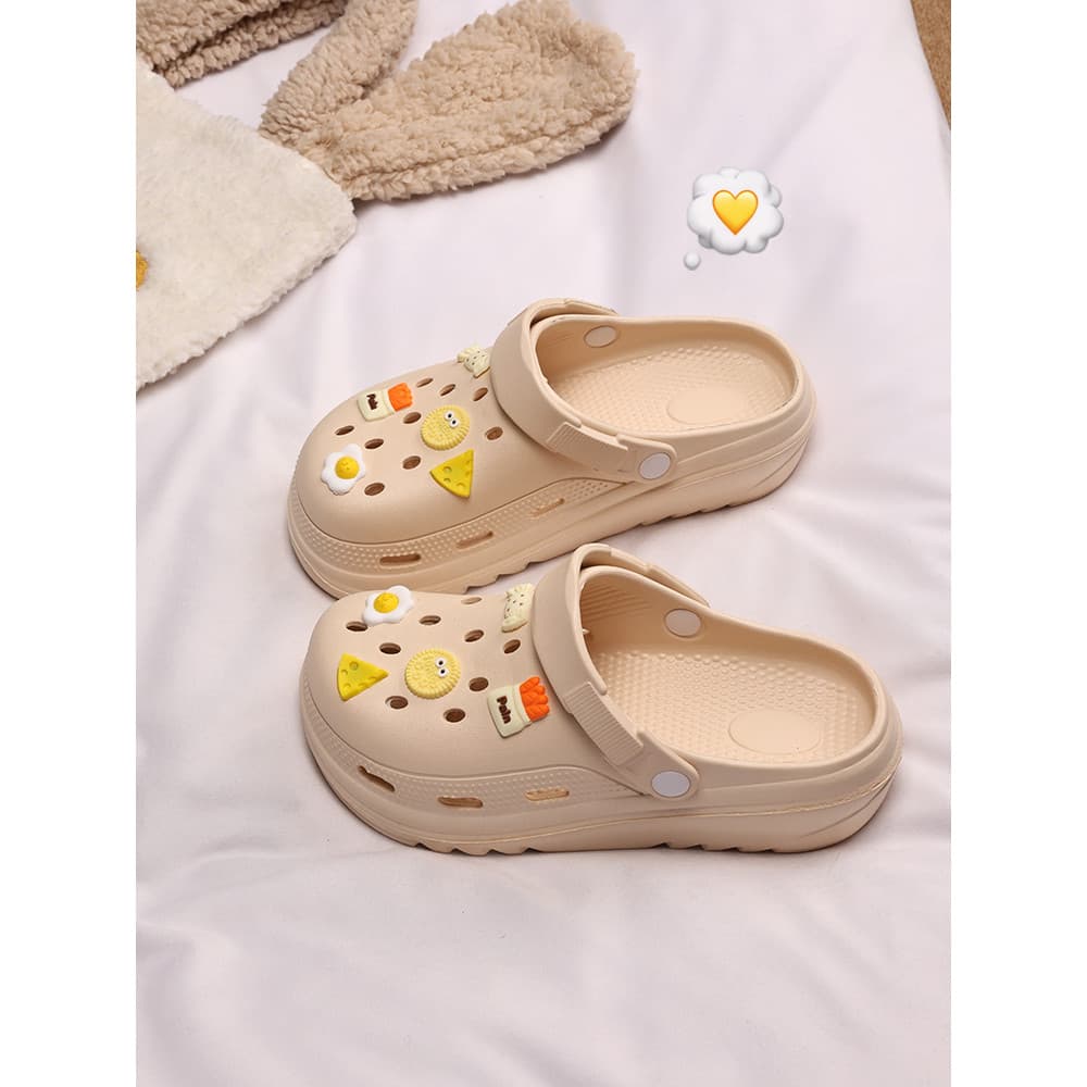 Mulheres grávidas buraco sapatos femininos verão exterior Wear 2026 novo estilo antiderrapante eva sandálias de sola gro