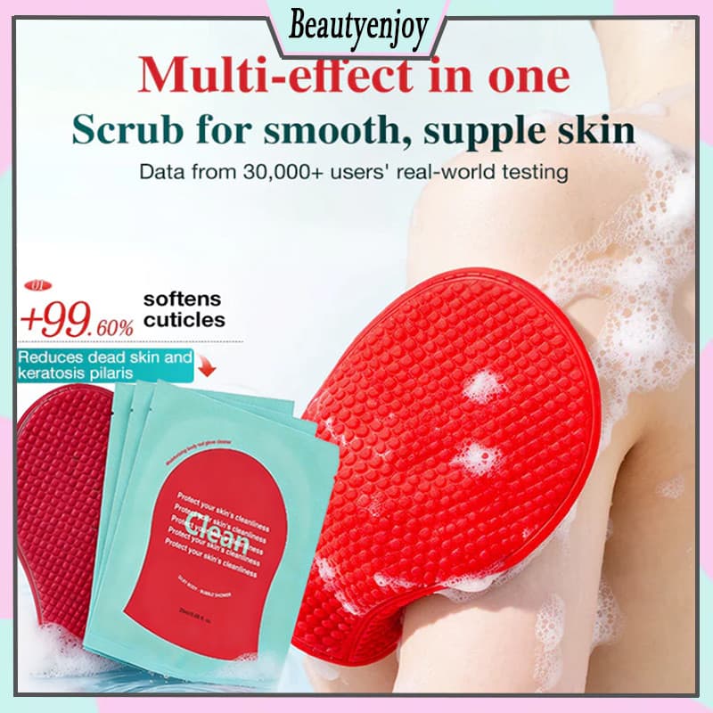 Toalha De Banho Esfoliante De Diamante Vermelho 3 Em 1 , Purificador De Costas , Luva De Massagem SPA De Corpo Inteiro ,