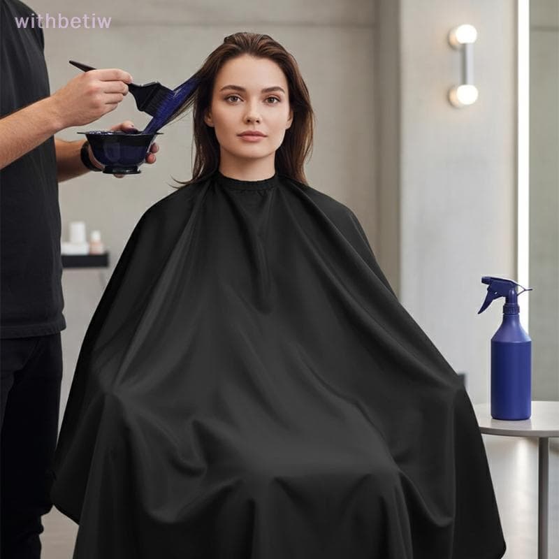 (withbetiw) Capa De Corte De Cabelo Para Cabeleireiro Profissional Com Fecho De Pressão Ajustável Barbeiro Salão De Bele