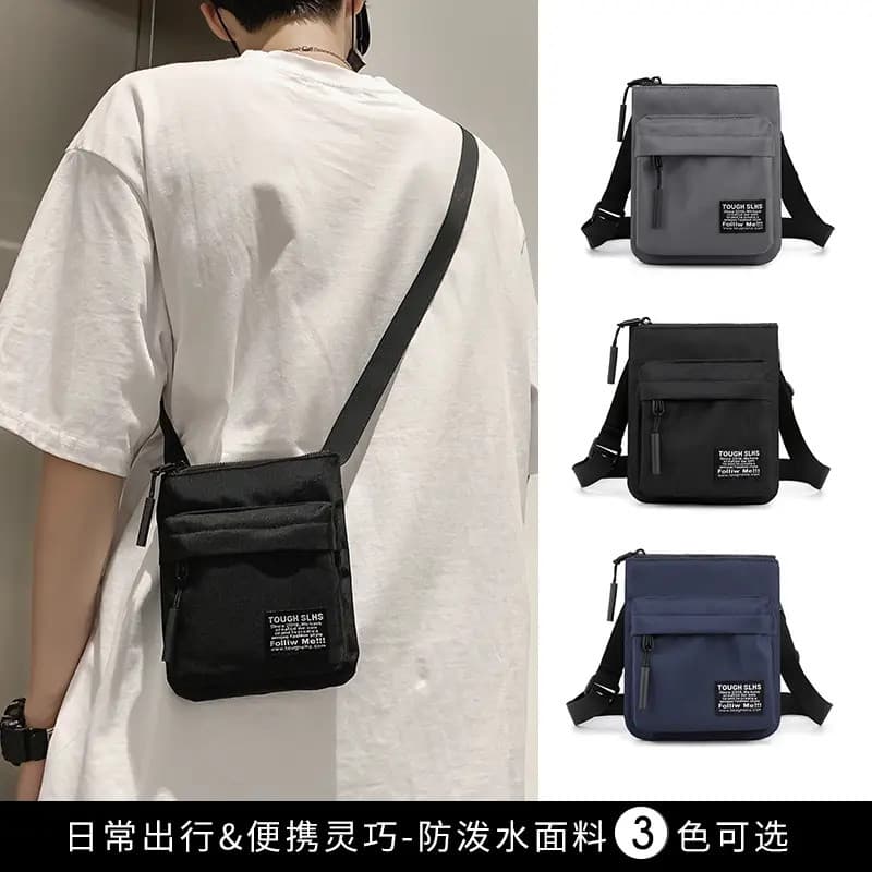 Bolsa para celular masculina moda nicho japonês portátil bolsa mensageiro pequena lazer esportes leve simples bolsa de o