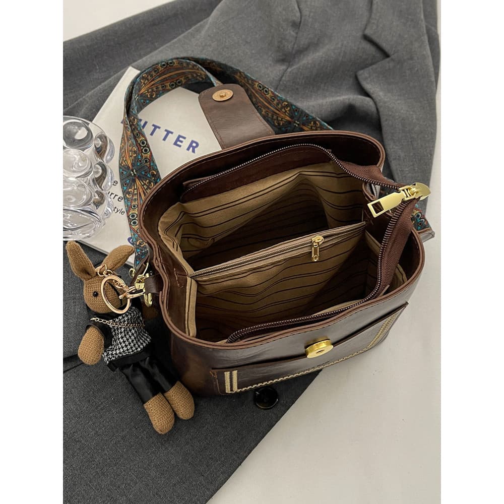 Bolsa bolsa feminina High-End Retro nicho alça de ombro larga saco feminino 2026 novo estilo moda All-Match um ombro men