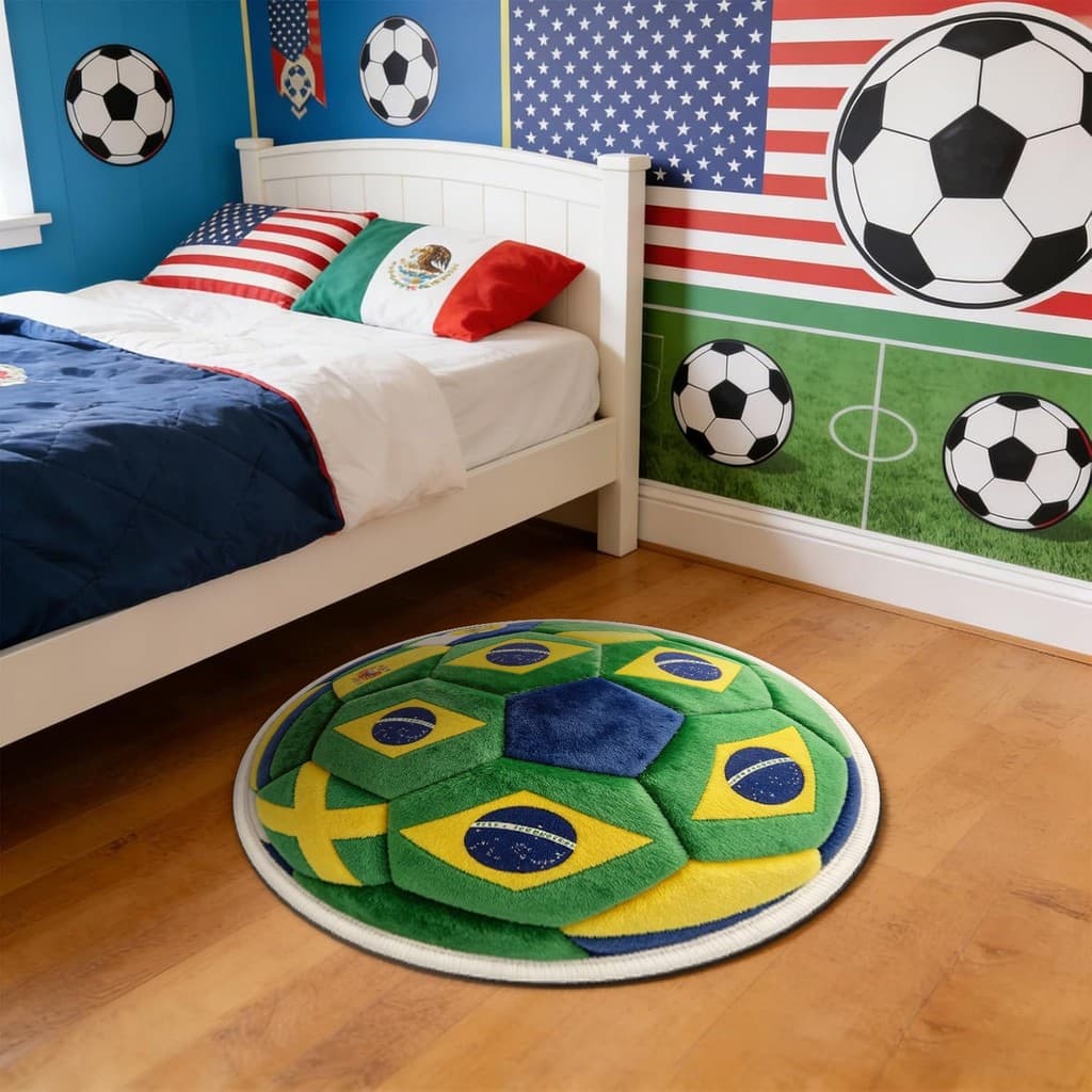 Tapete redondo de imitação de caxemira para quarto, tapete de cabeceira resistente ao desgaste e amigável à pele, carpet