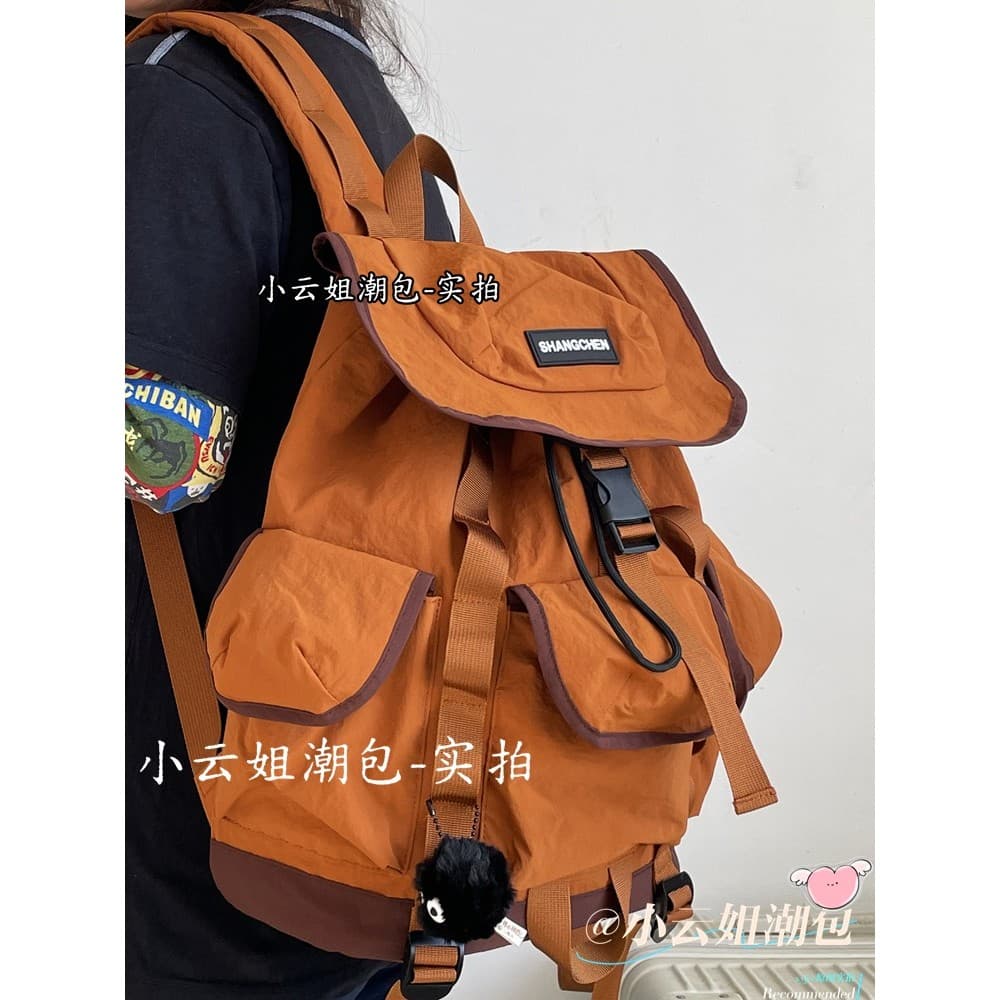 2024 inverno Retro viagem nicho Design mochila masculina estilo unissex à prova dwaterproof água montanhismo saco grande