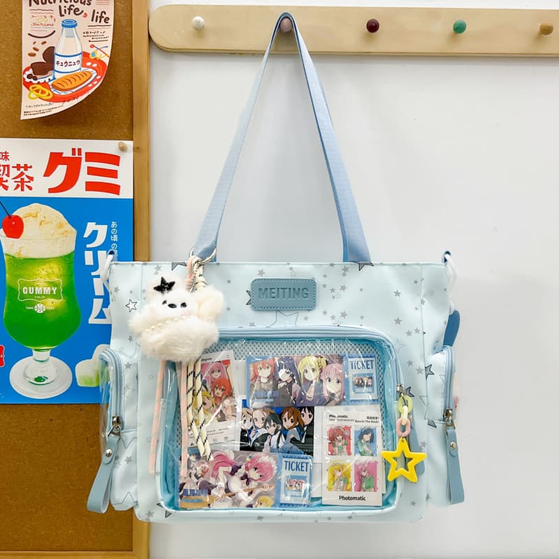 Bolsa universitária de grande capacidade, bolsa para dor de um ombro, mochila grande para comida, bolsa mensageiro, nich