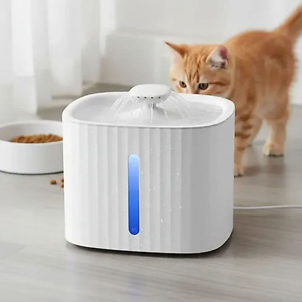 Bebedouro Fonte de Água Automático Com Fio com Filtro para Gatos e Cachorros 3 Litros