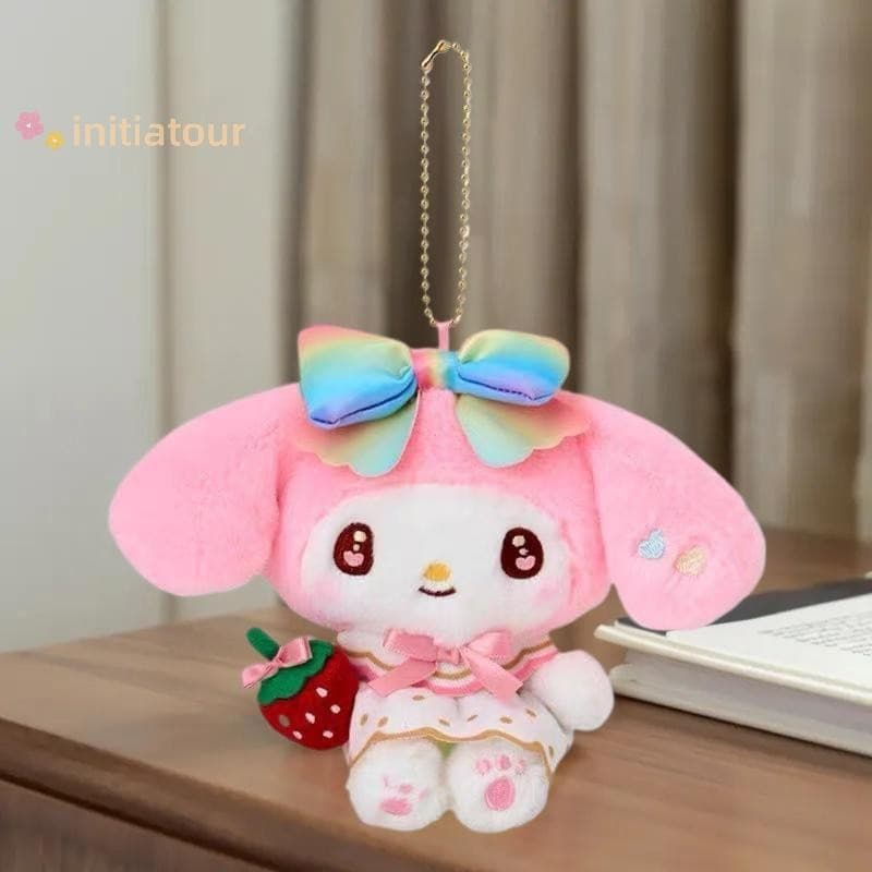 Initiatour Sanrio Novo 50o Aniversário Morango Série De Notícias Kuromi My Melody Hello Kitty Bolsa De Brinquedo De Pelú