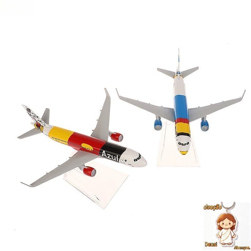 Modelo De Metal Fundido , Avião De Brinquedo A320 Azul , Companhias Aéreas Brasileiras , Réplica Em Miniatura , Aeronave