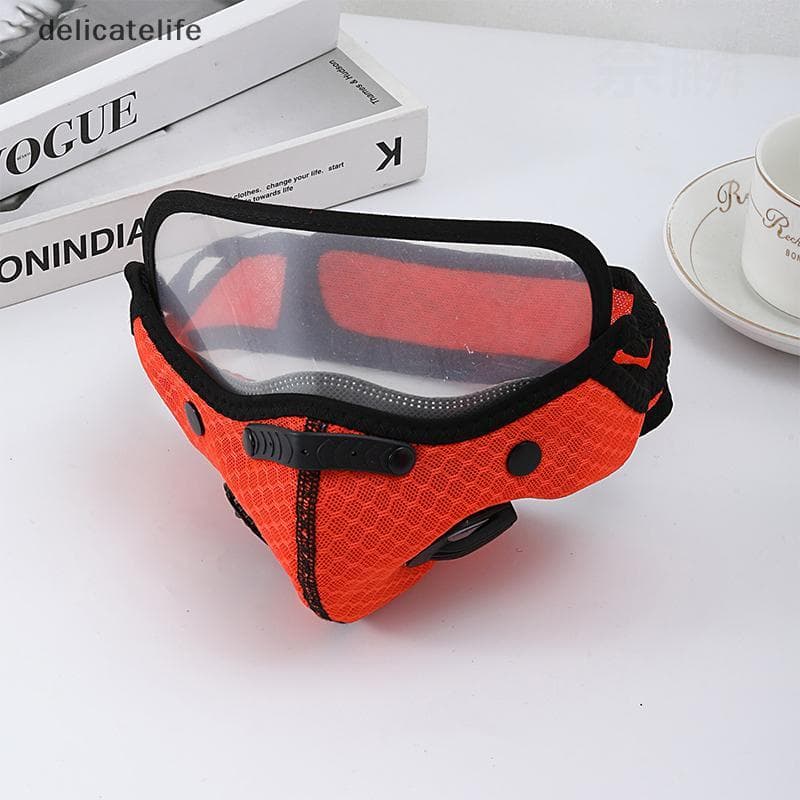 Nova Máscara Facial De Ciclismo Com Óculos De Filtro De Poeira Esporte Lavável Reutilizável Para Homens Filtros De Carbo