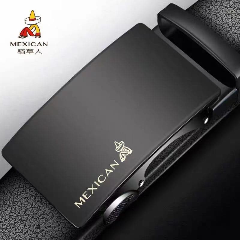 Espantalho fivela automática cinto calças de couro masculino cinto estudante de meia-idade juventude negócios moda tendê