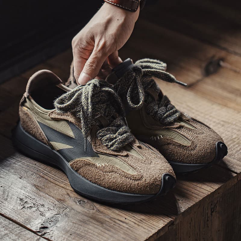 Ferramentas modernas outono papai sapatos masculinos Retro esportes Waffle Forrest Gump sapatos de sola grossa Jogging r