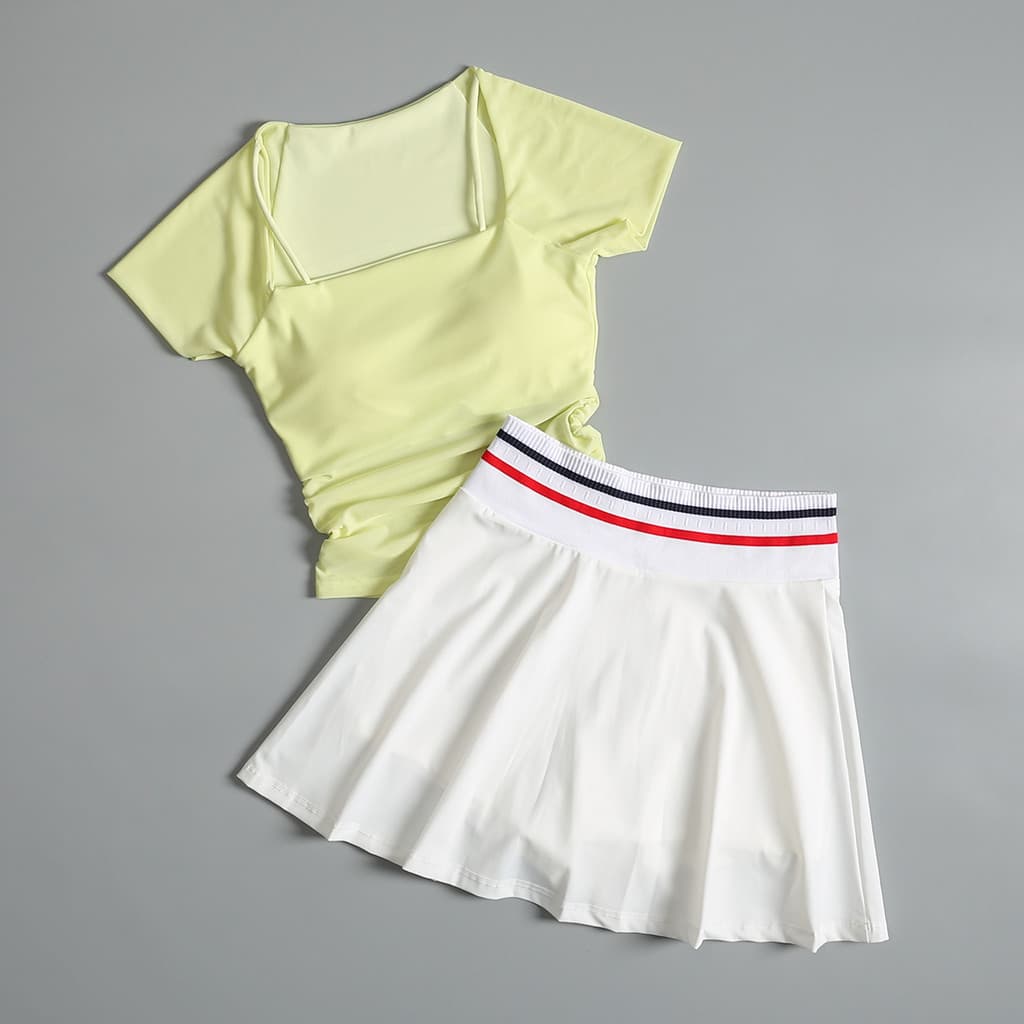High-End Yoga roupas esportivas terno feminino verão novo estilo camisa de Badminton correndo de secagem rápida roupas d