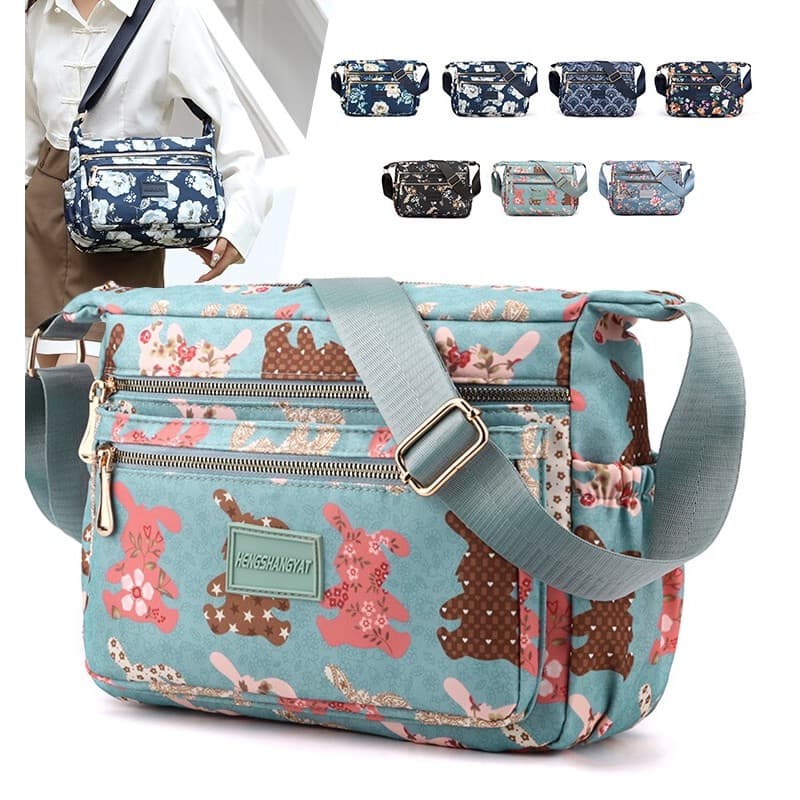 Bolsa mensageiro para mãe de meia-idade, bolsa feminina 2023, novo estilo, grande capacidade, bolsa de pano de um ombro