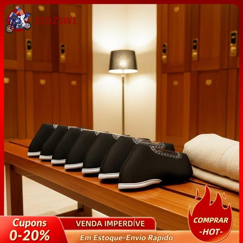 [stdzsw1] Conjunto De Capa Para Taco De Golfe , Leve , Algodão , Ferro , Manga , Acessório De Viagem , Ajuste Universal