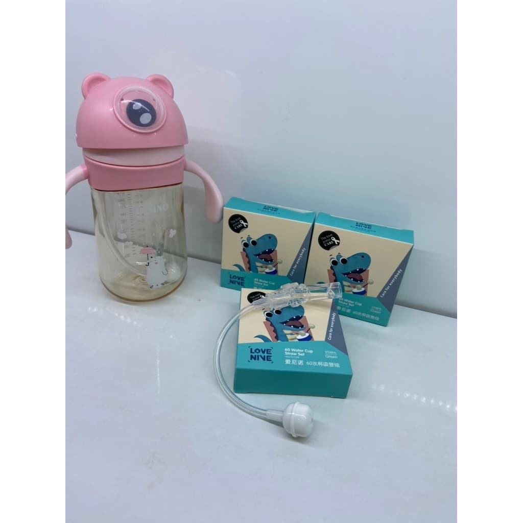 Xinnino garrafa de bebê crianças copo de água palha acessórios Universal bebê aprender beber isolamento garrafa de água