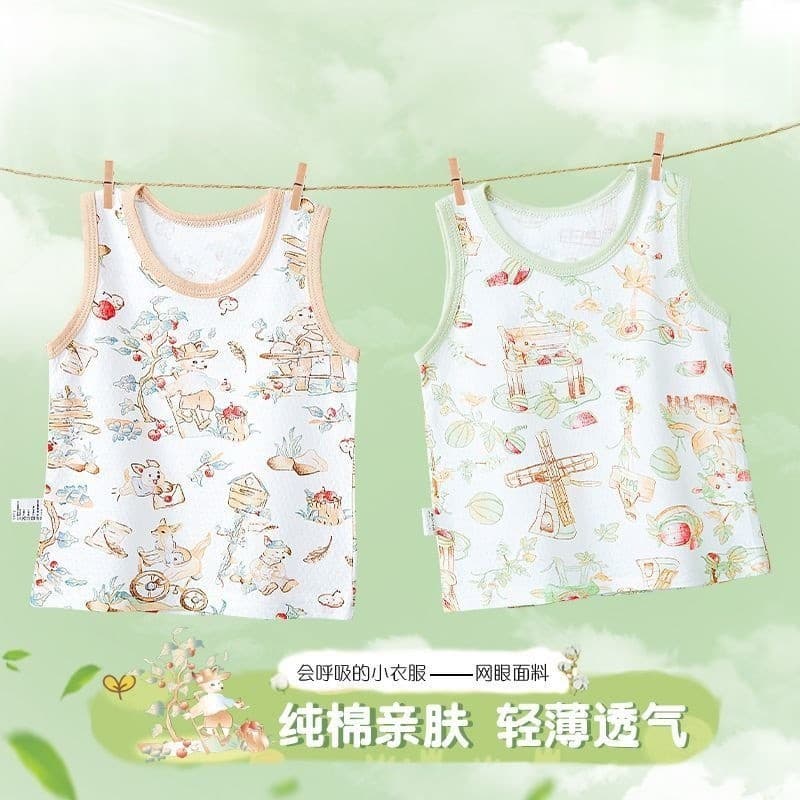 Colete infantil verão estilo fino das mulheres dos homens bebê puro algodão sem mangas estilingue camisa de fundo do beb