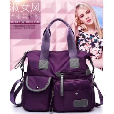 Grande capacidade bolsa de ombro feminina 2024 novo estilo trabalho Commuter sacola bolsa Casual náilon pano saco do men
