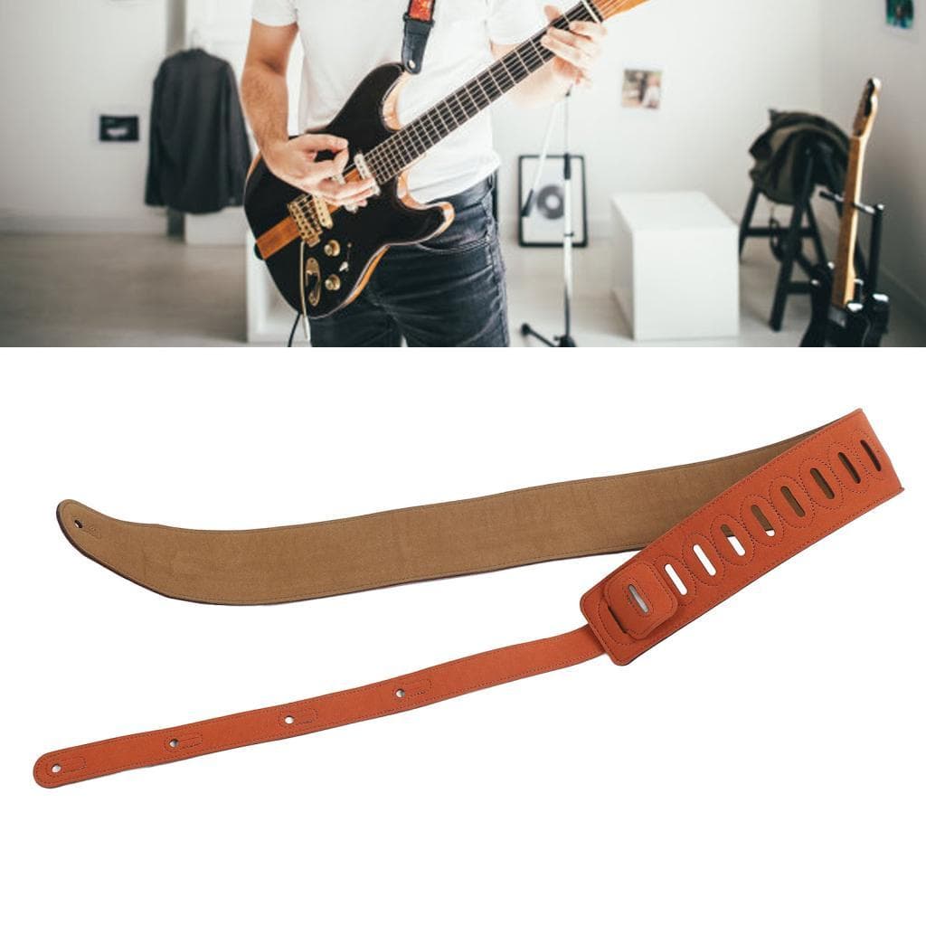 Correia de guitarra punk zíper universal macio 2.8in ampliar para guitarras elétricas acústicas baixo superfície
