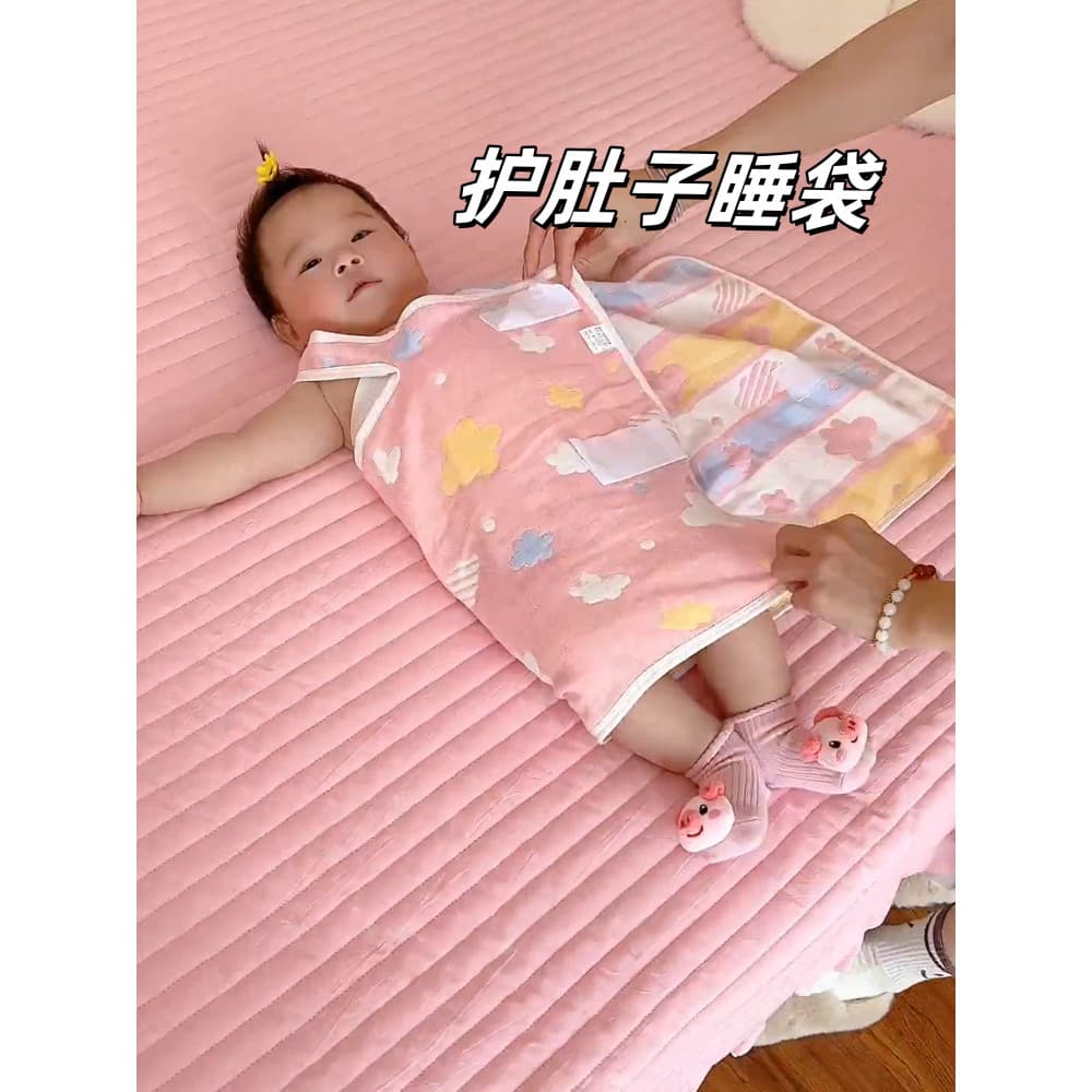 Proteção da barriga anti-frio ferramenta útil bebê anti-choque saco de dormir bebê dormir colcha anti-chute verão ar con