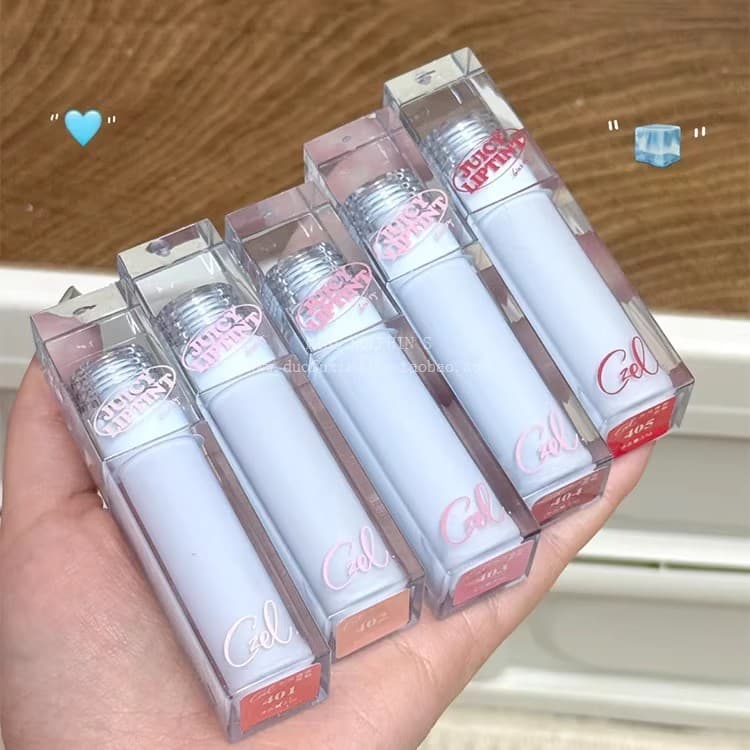 Czel cw brilho de água espelho esmalte labial liso rosto luz maquiagem Nude rosa estudante transparente hidratante branc
