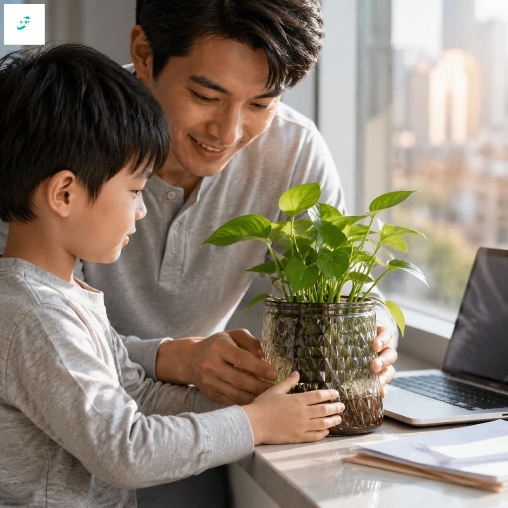 Vaso Para Plantador Com Rega Automática AquaNest 1 Pacote Recipiente Transparente Plantas Hidropônicas De Plástico PET L