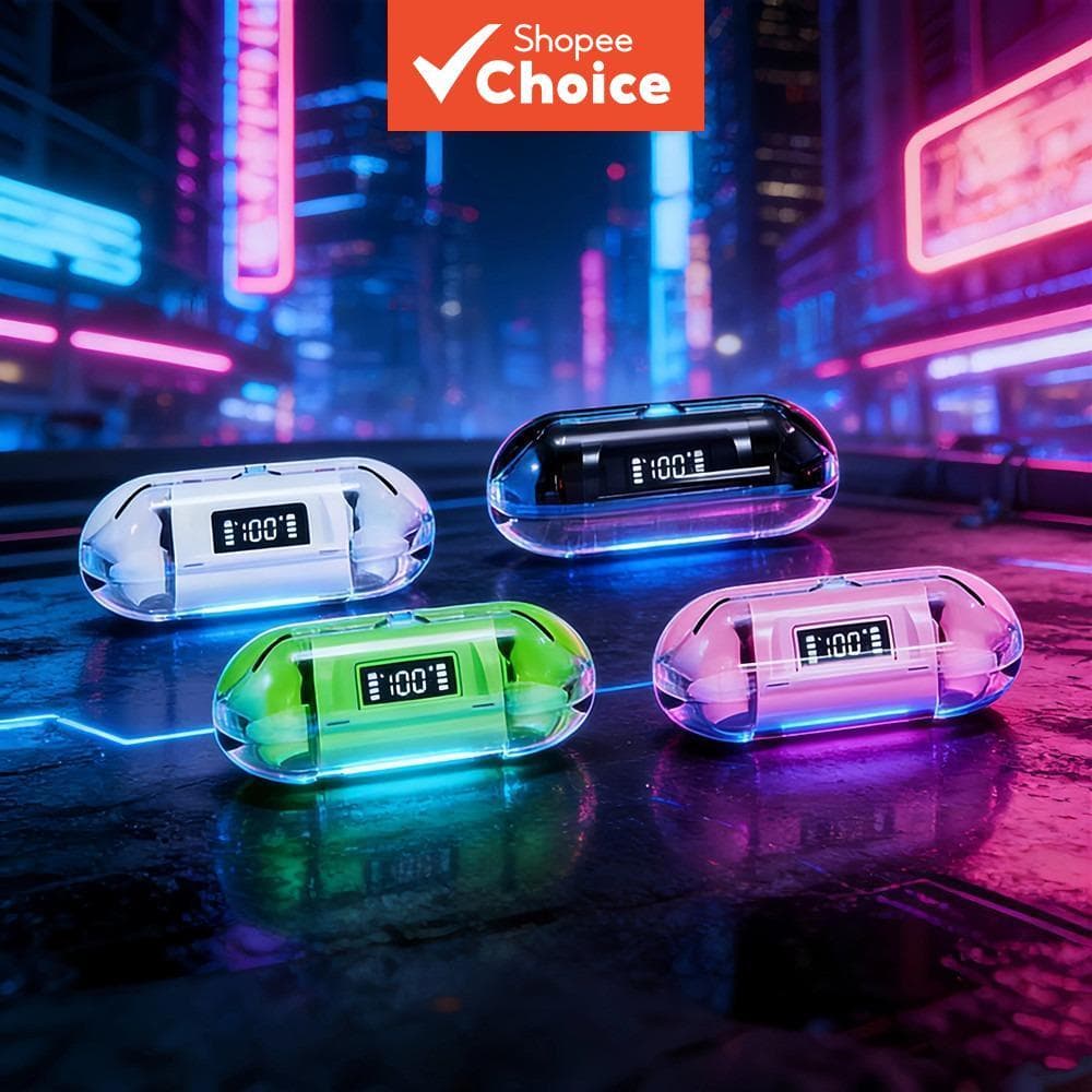 P238 Fones De Ouvido Sem Fio TWS Bluetooth 5.3 LED Power Display Smart Touch Control Com Cancelamento De Ruído Música Es