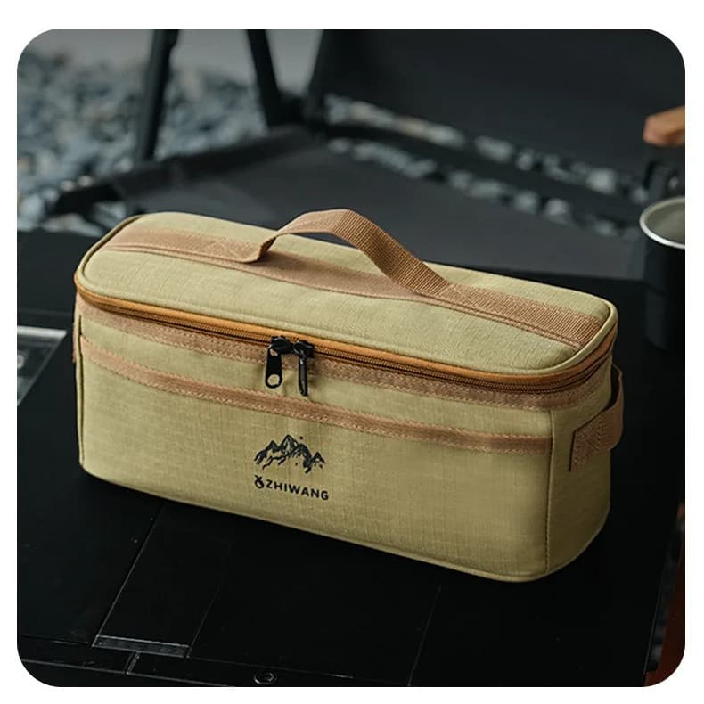 Bolsa de Armazenamento para Utensílios de Camping, Organizador Multifuncional Portátil para Utensílios de Cozinha, Tigel