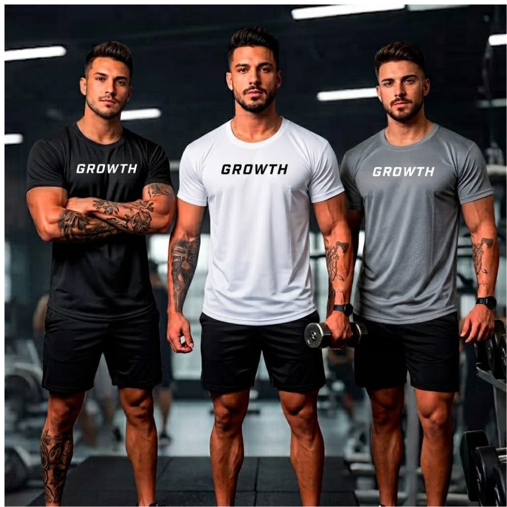 Kit Camisetas Masculina Academia Dry Fit Camisa Treino Musculação Esportiva Camisas