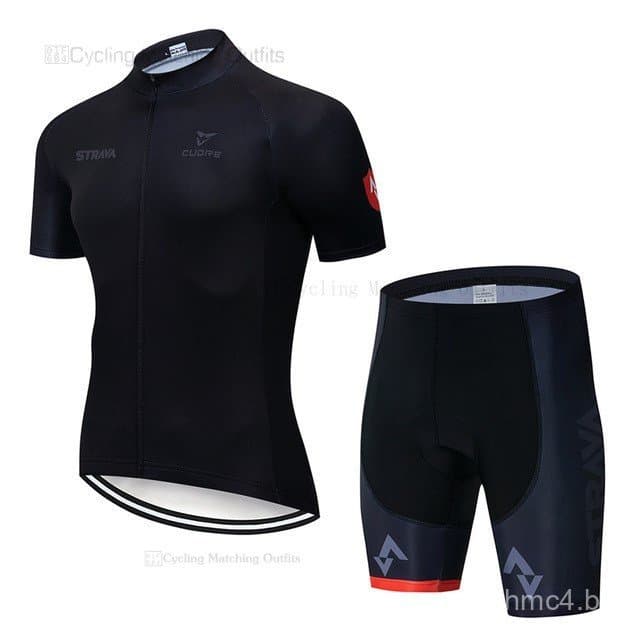 Pronta Entrega: Novo Estilo de Conjunto de Ciclismo Especializado para Homens - Camisa e Shorts Pretos com Bretelle MBSF