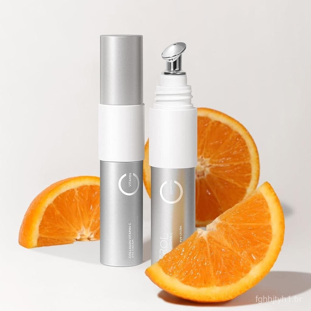 Creme para os Olhos com Colágeno para Olheiras e Inchaço, Melhora a Opacidade, Reduz Linhas Finas, Alivia os Sinais de E