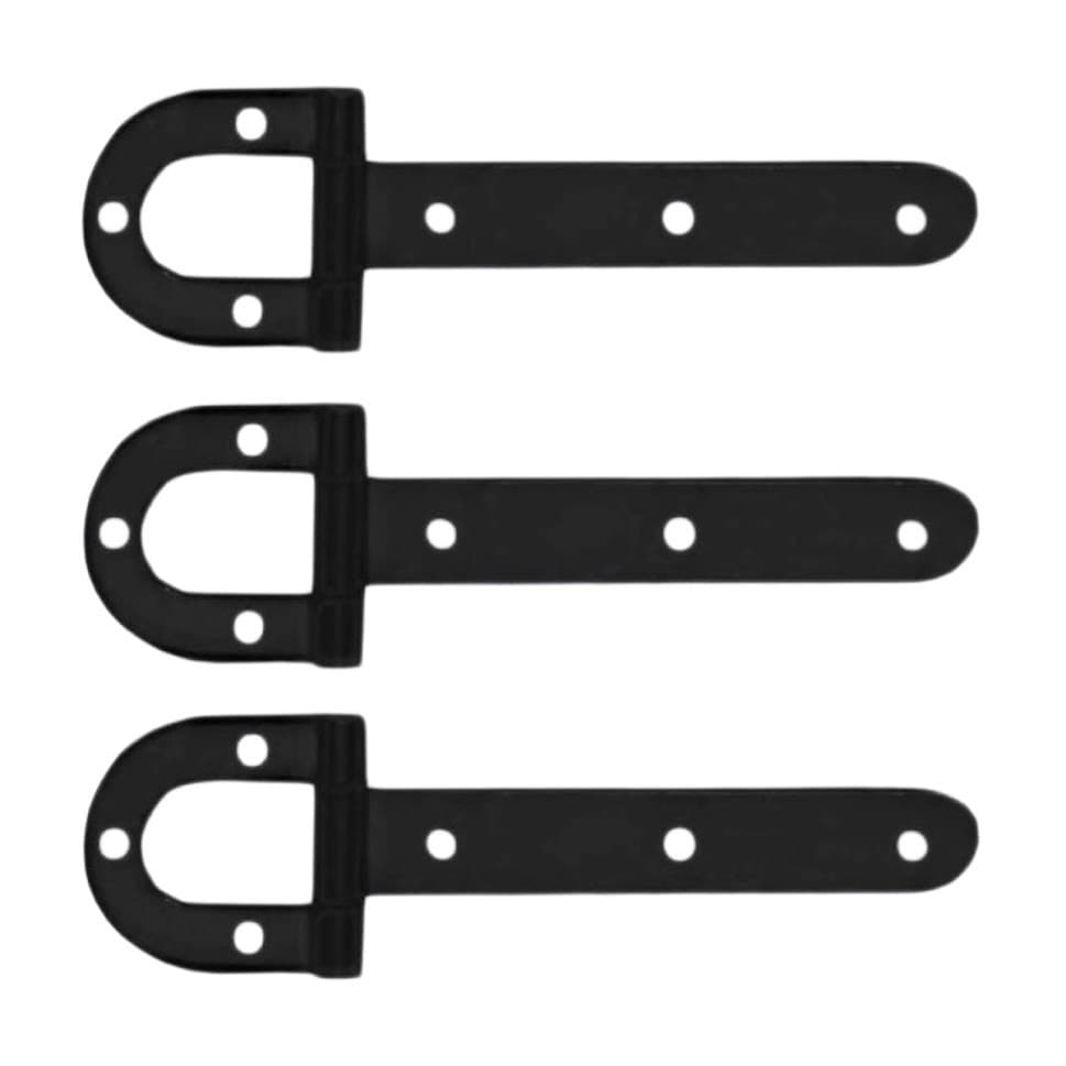 Kit 3 Dobradiças Porta Porteira Tipo Ferradura Pintada N02