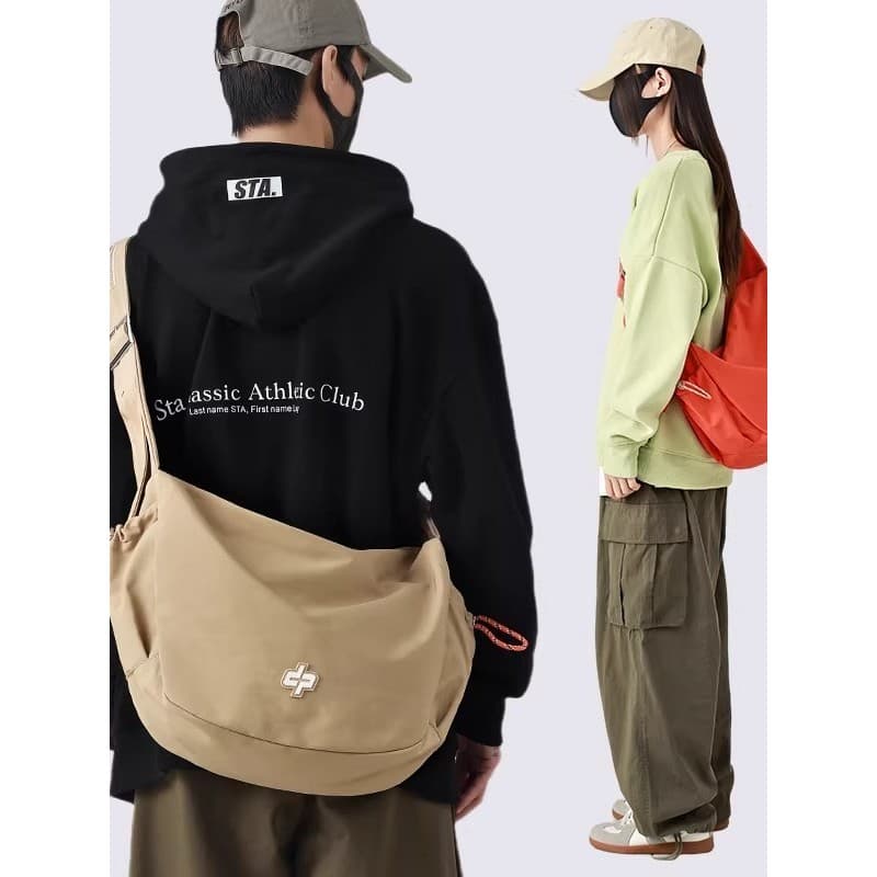 Flor mesmo estilo do adolescente Original esportes saco do mensageiro dos homens Street Wear saco de viagem ombro bolinh