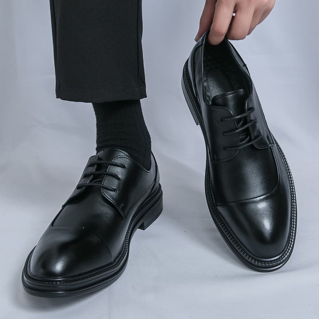 46 sapatos masculinos de tamanho grande couro macio sola macia negócios Formal Wear Derby sapatos estilo britânico sapat