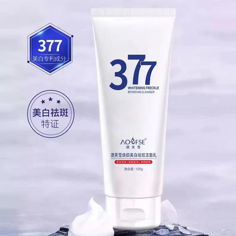 377 Limpador Facial Clareador para Homens e Mulheres, Limpeza Profunda, Reduz Poros, Controla a Oleosidade, Ilumina a Pe