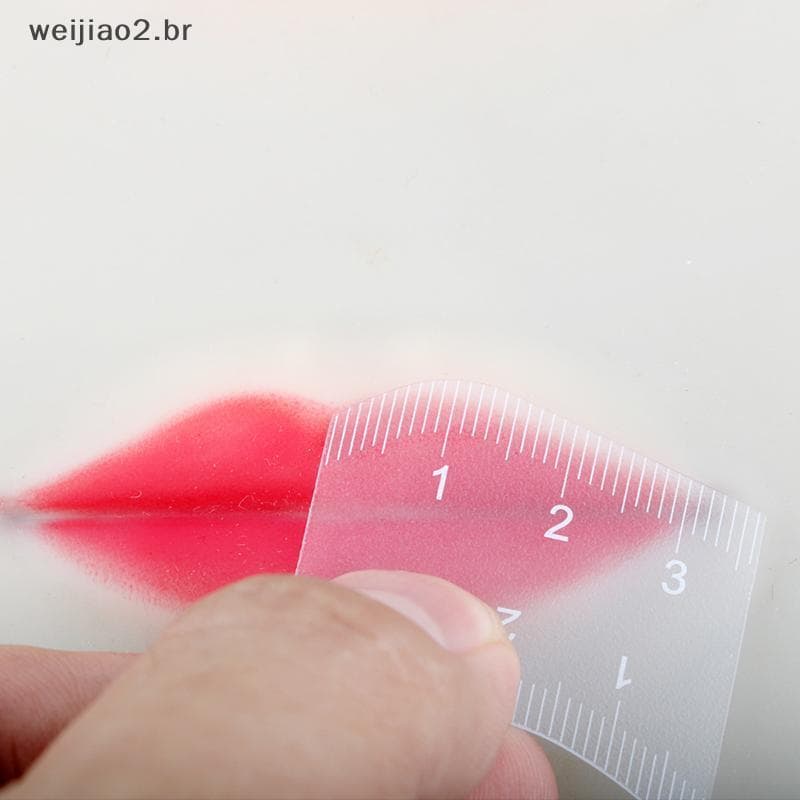 weijiao2 . BR Régua De Mapeamento Labial De 3 Unidades Para Microblading E Estênceis De Maquiagem Permanente