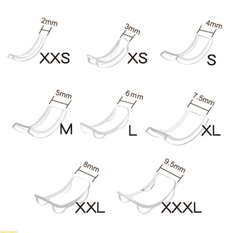 sunshineyy 8 Tamanhos Silicone Invisível Anel Ajustador Redutor Sizer Adequado Para Qualquer