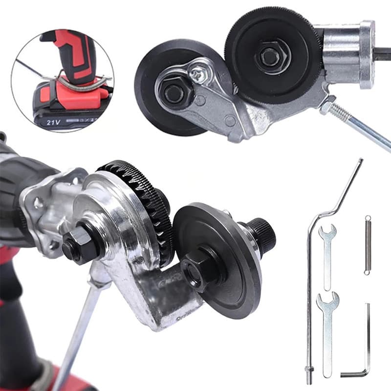 Adaptador Cortador Chapa Metálica Conector Para Parafusadeira Corte Folha Metal Alumínio