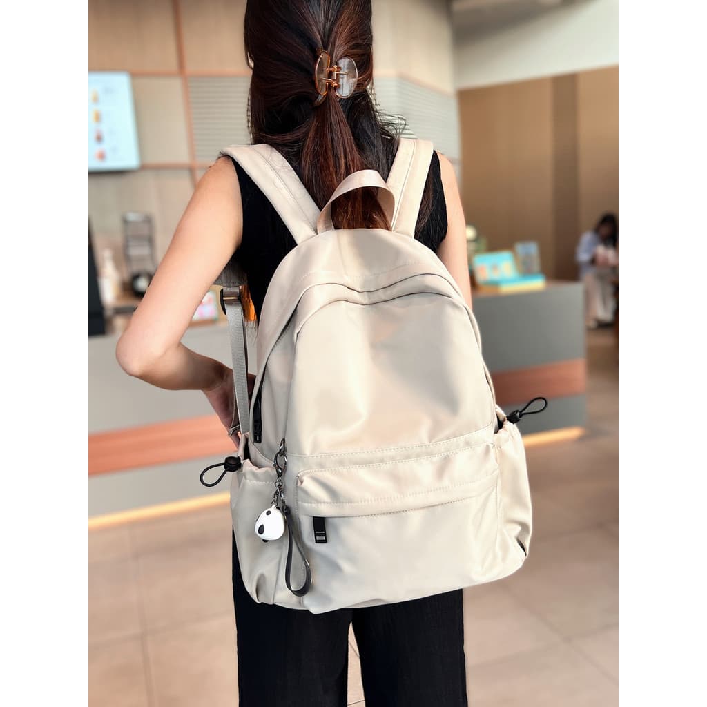 Mochila de pano Oxford à prova d'água para homens e mulheres, novo estilo, leve, grande capacidade, mochila de viagem, e