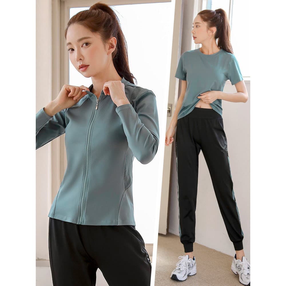 Roupas de Yoga femininas 2025 novo estilo primavera verão profissional High-End ginásio esportes terno de secagem rápida