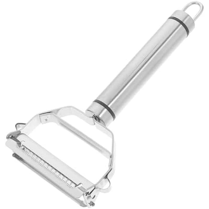 Descascador De Aço Inoxidável Dupla Face 3 Em 1 Para Batata , Cenoura , Frutas , Triturador De Vegetais Multifuncional C