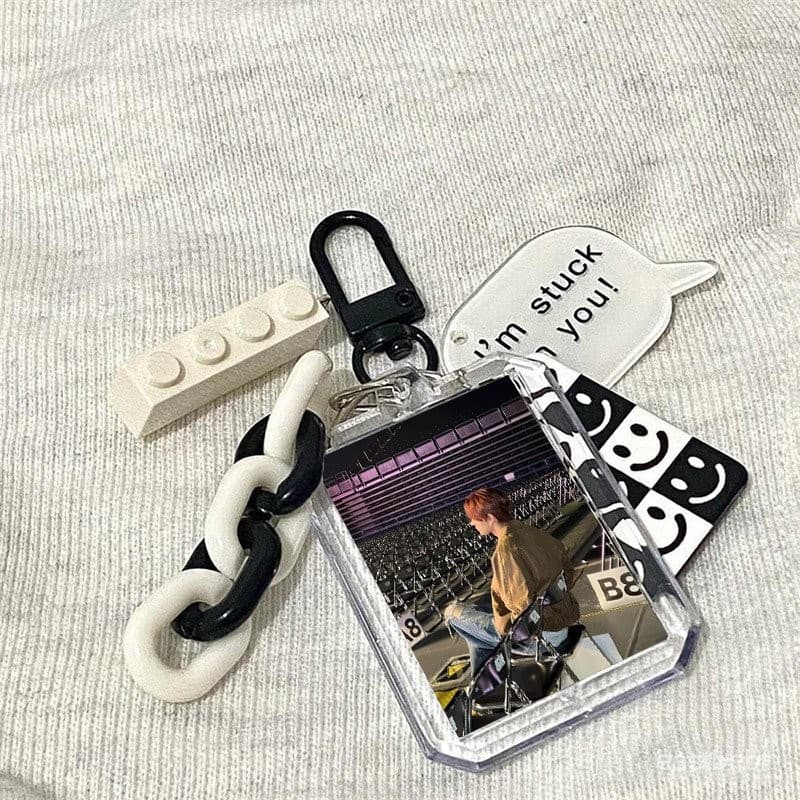 [Chaveiro Acrílico] Amigo Xi Pingente de Mochila Li Dupla Face Presente Criativo Pingente ENHYPEN Periférico Transparent