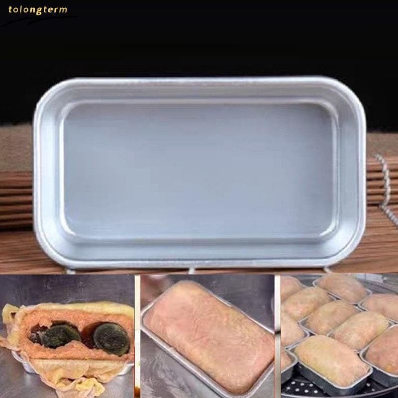 Liga De Alumínio Almoço Caixa Preservação Carne Bolo Assadeira Pão Pan Cozinha Ferramentas Cozimento Retangular Molde