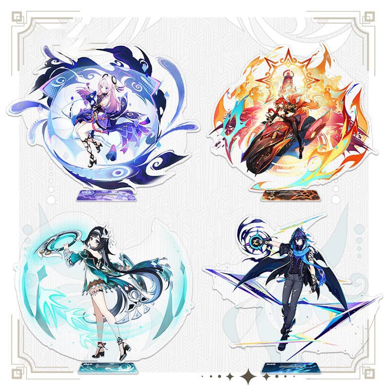 Decorações Periféricas de Jogo em Acrílico com Personagens Completos da Marca Dali, Novo 7.14 GYDW