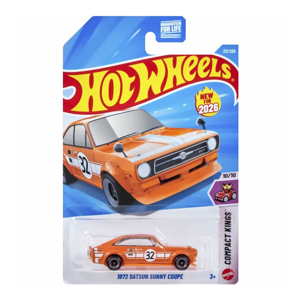 Carrinho Hot Wheels 1972 Datsun Sunny Coupé 2026 Lote L JJH66