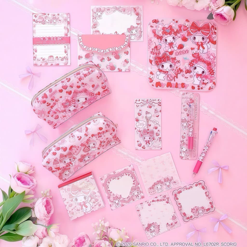Japão StickerPin Lolita Sanrio Caramel Forest Ilustrador Bloco de notas Carta Nota Estojo para lápis
