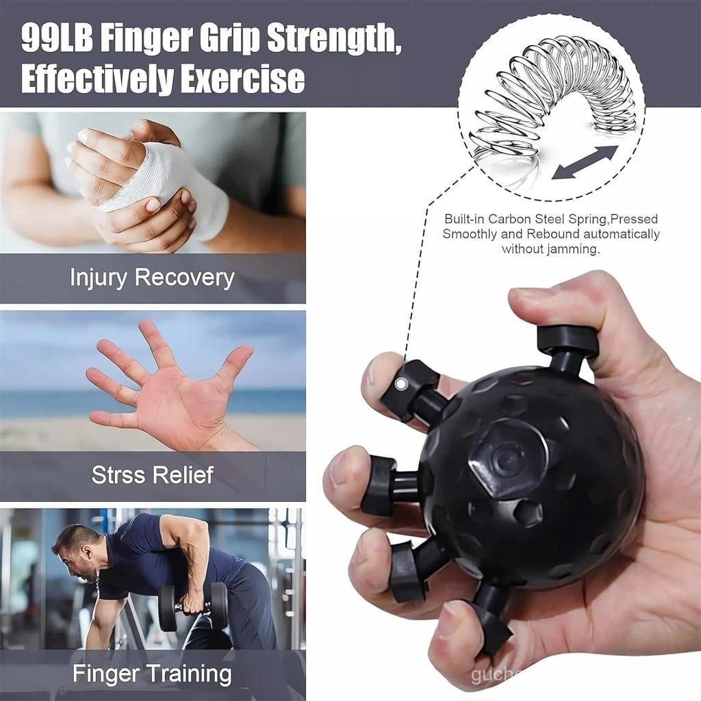 Glitzgrip Arm Builder 2025 Novo Fortalecedor de Mão, Antebraço e Punho com Bolas, Exercitador de Força para Dedos, Forta