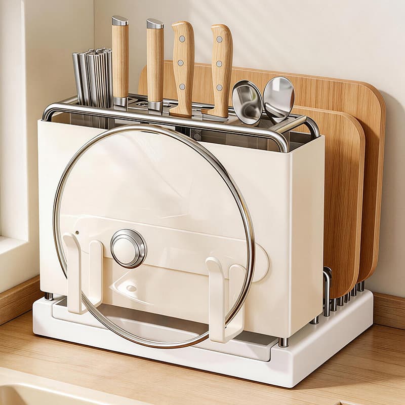 Prateleira para facas 2026 Novo estilo de cozinha Tábua de corte multifuncional Tábua de corte Suporte para pauzinhos Fa