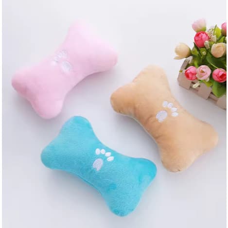 Brinquedos Pet Kit com 3 Pelúcia Mordedor Apito Interativo Sortidos Pets Cachorro Gatos Luxo Cão